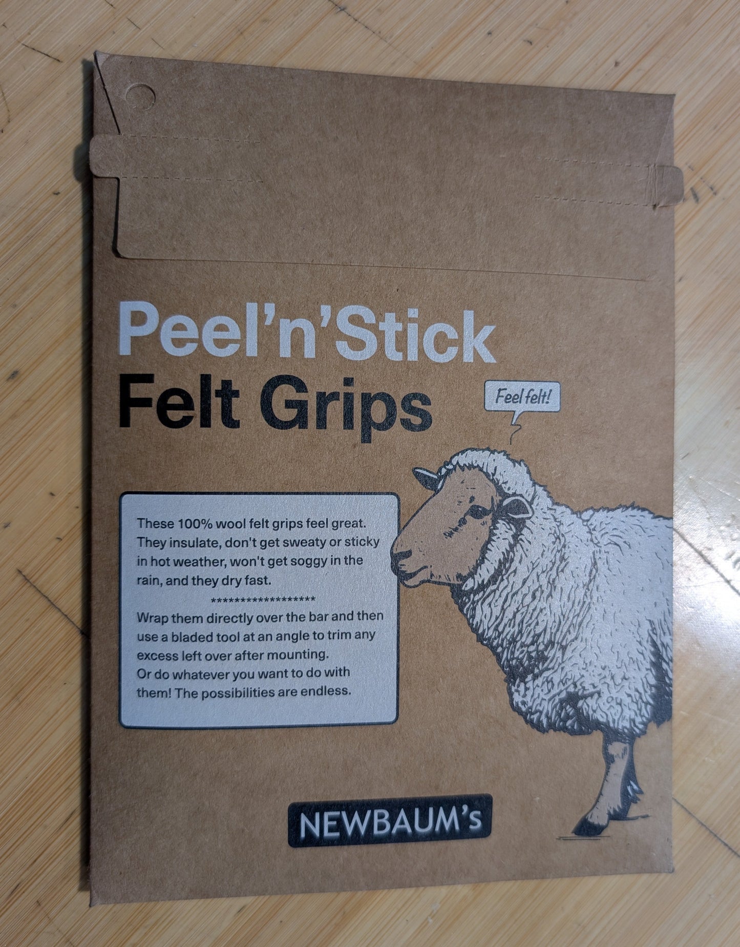 Wool Felt Grips. Somewhat DIY. Newbaum's