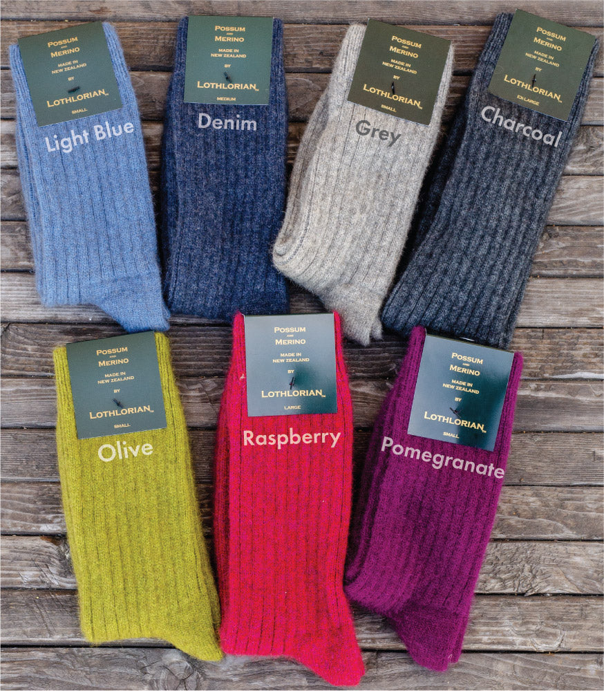 Possum Merino Socks from New Zealand