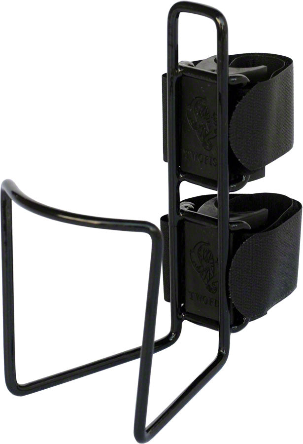 Twofish BIG Bottle Cage, QuickCage / Strap-on, black