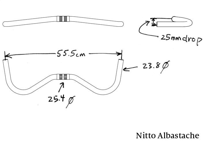 Handlebar - Nitto Albastache Bar 25.4 (RM017)