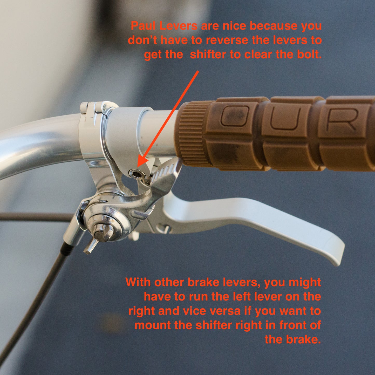 ThumbShifter Mount handlebar clamp for Silver shifters (each)