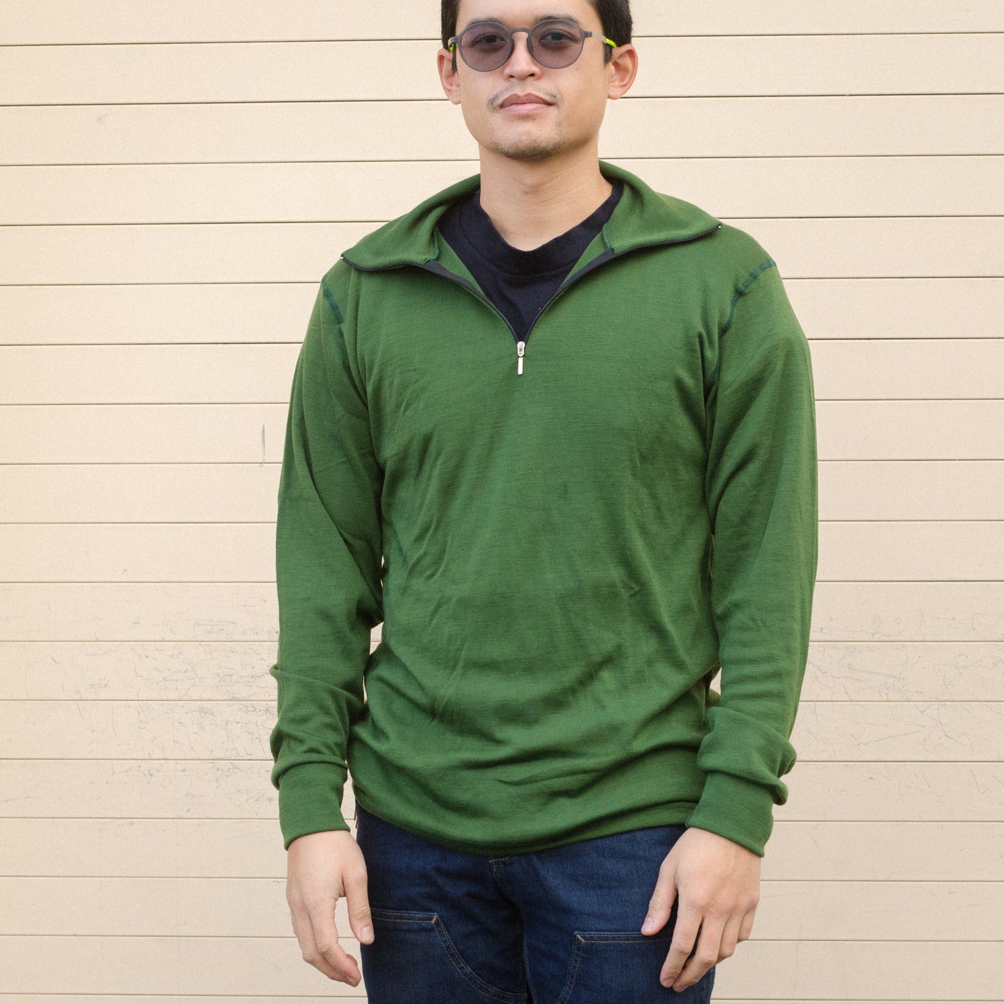 Woolywarm Aussie LS ZIP turtleneck