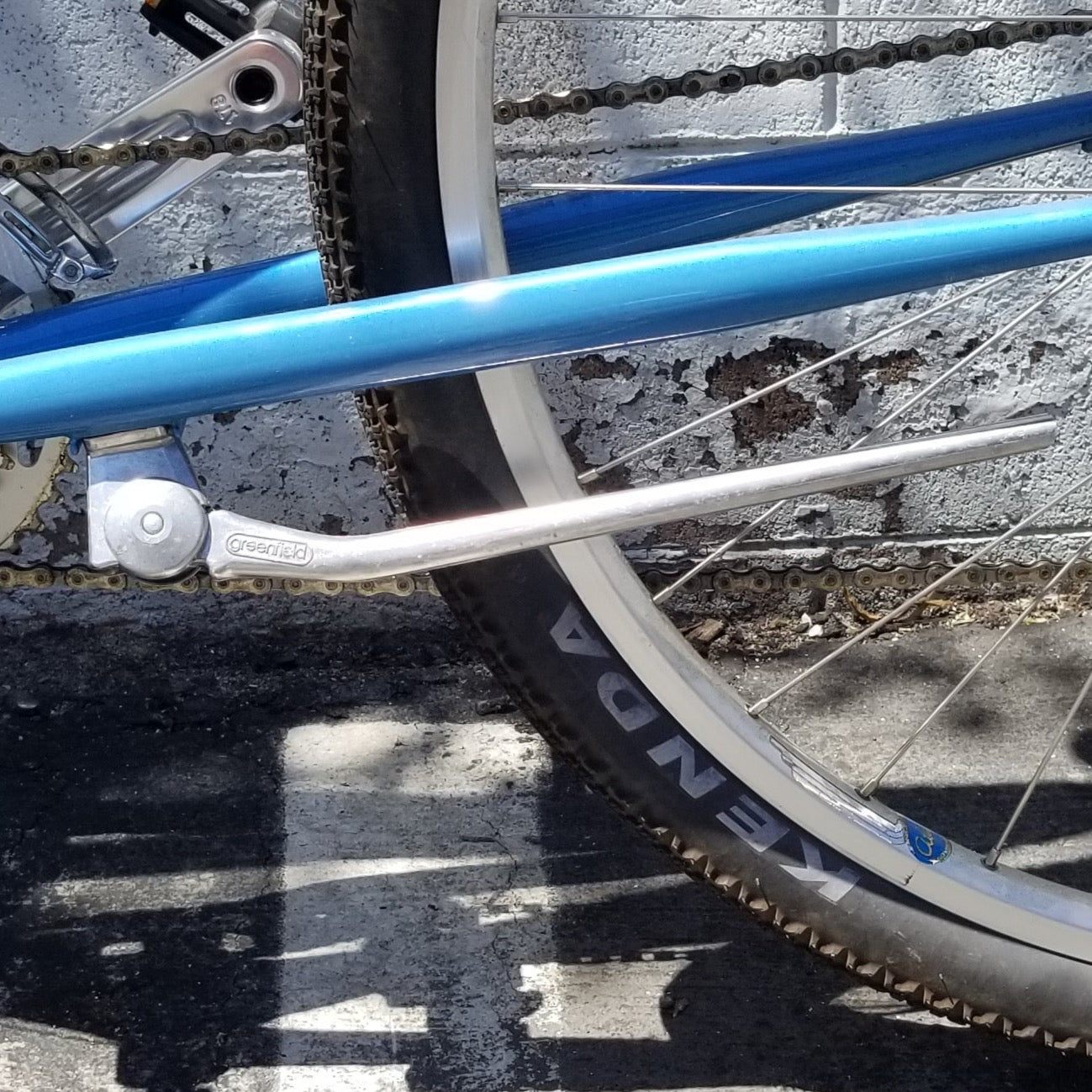 Kickstand - Single Leg -  Greenfield, Silver