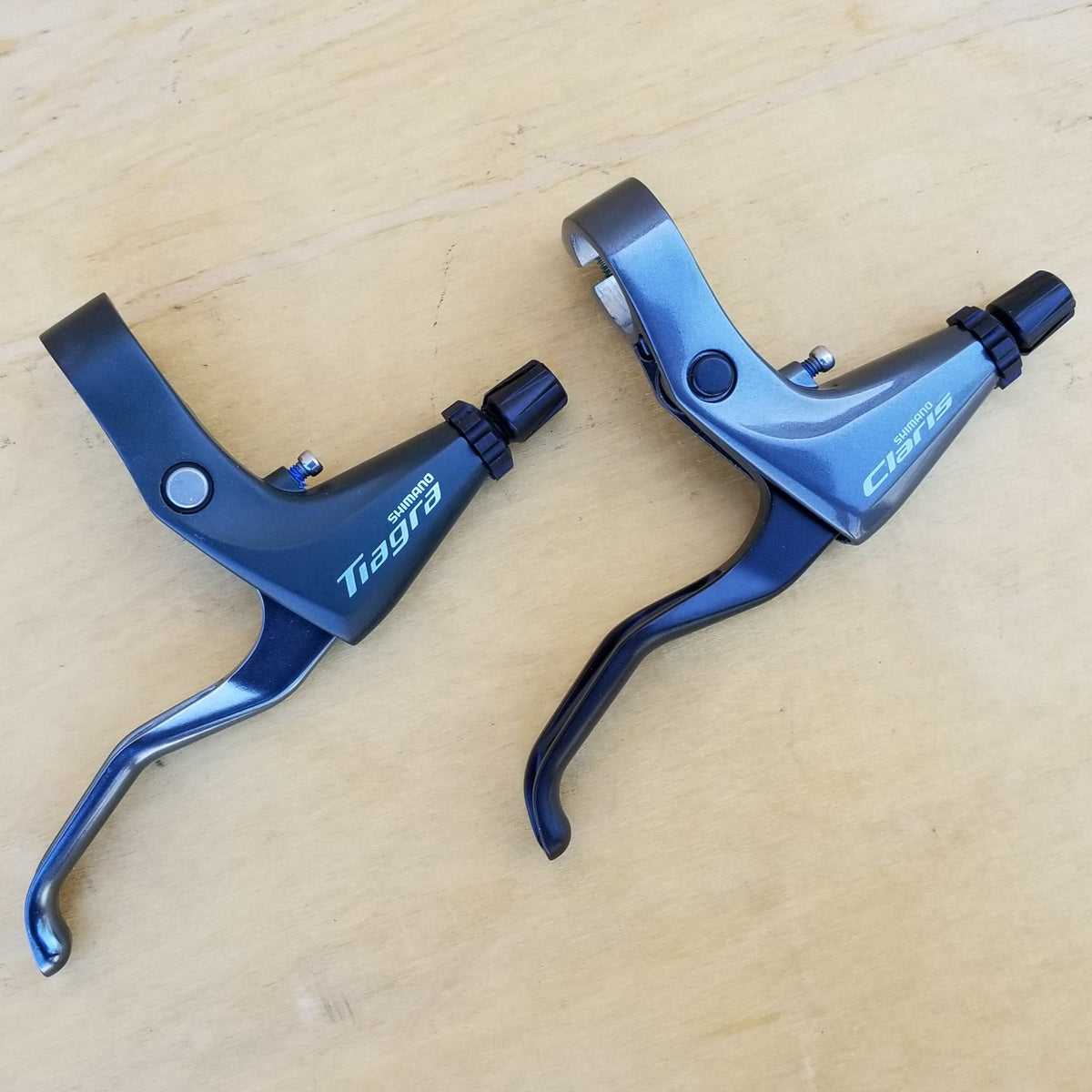 Brake Levers (pair) - Mountain, Shimano. Adaptable to any style of rim brake.