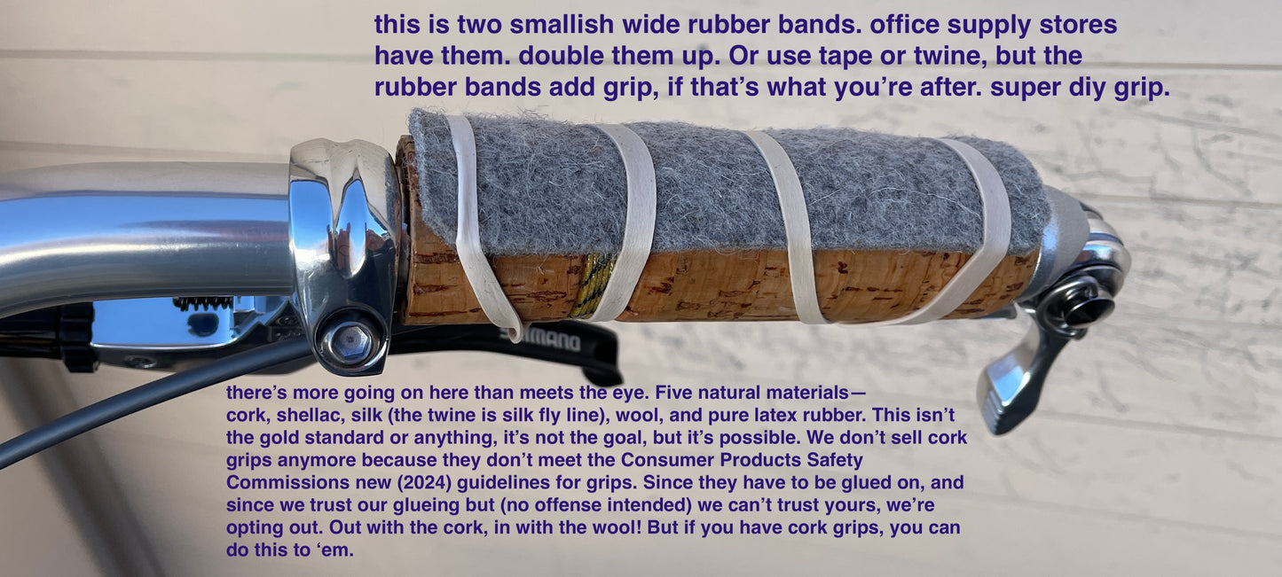 Wool Felt Grips. Somewhat DIY.  Newbaum's