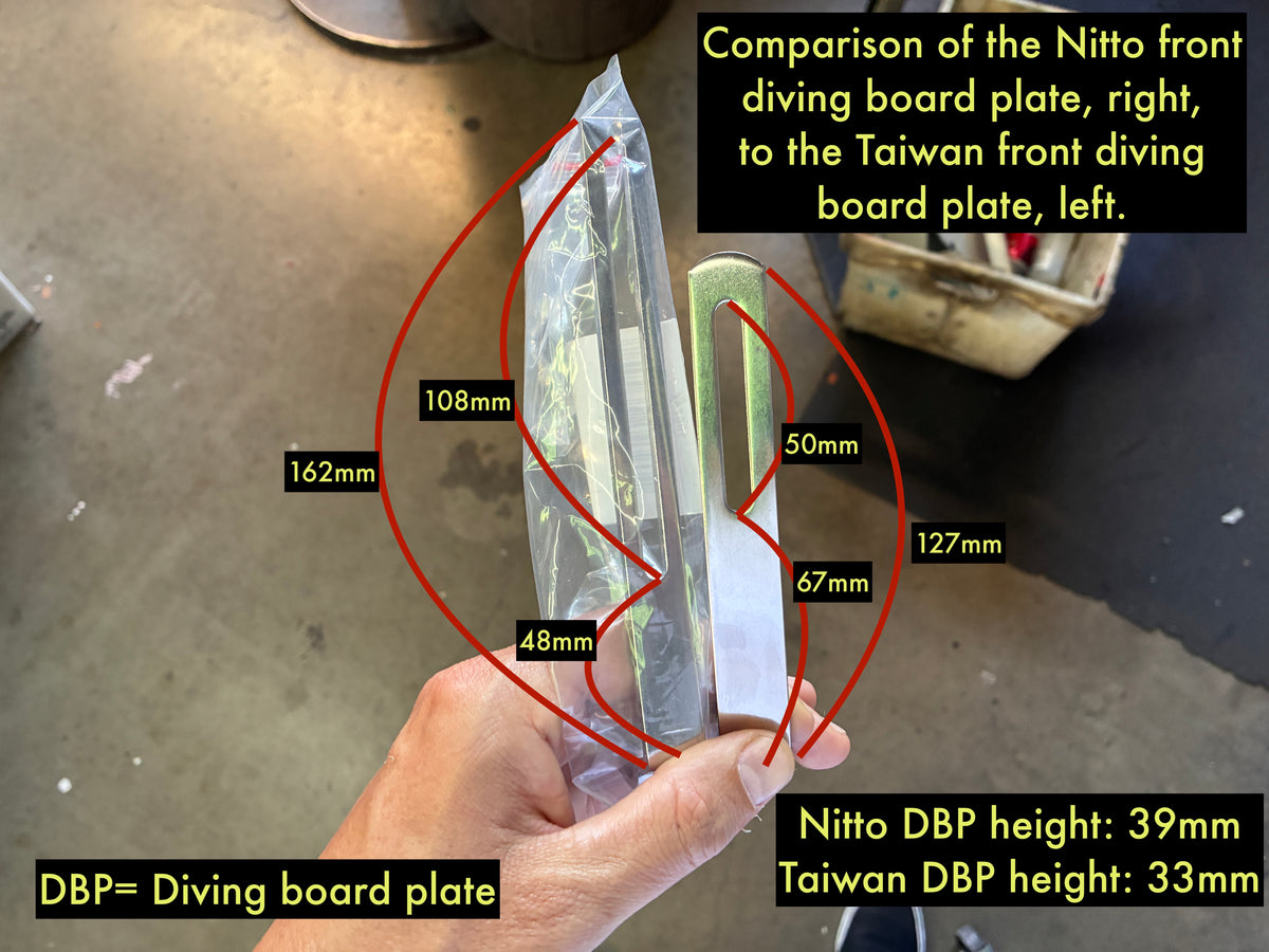 Nitto Rack Hardware - Diving Board Plate Front - 20219