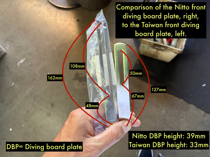 Nitto Rack Hardware - Diving Board Plate Front - 20219