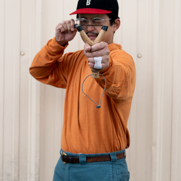 Aussie Wool lightweight SuperNeck (mock-t) Long-Sleeve Tee