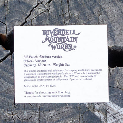 Rivendell Mountain Works Elf Pouch