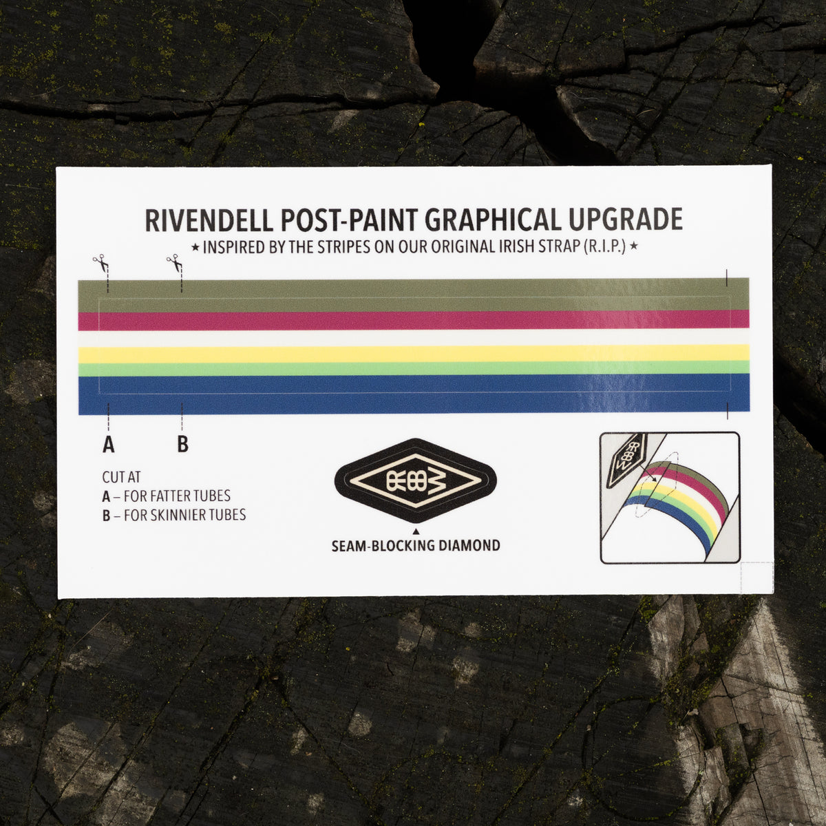 Rivendell World Champion Stripe Sticker