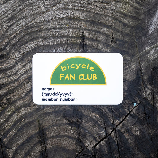 Bicyle Fan Club Membership Card