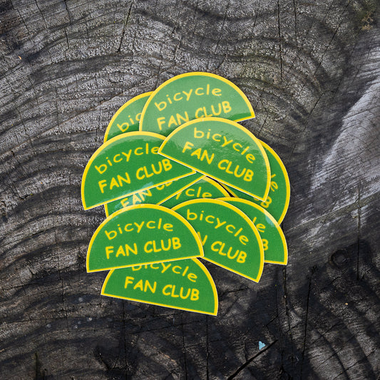 Bicycle Fan Club Sparkly Reflective Sticker