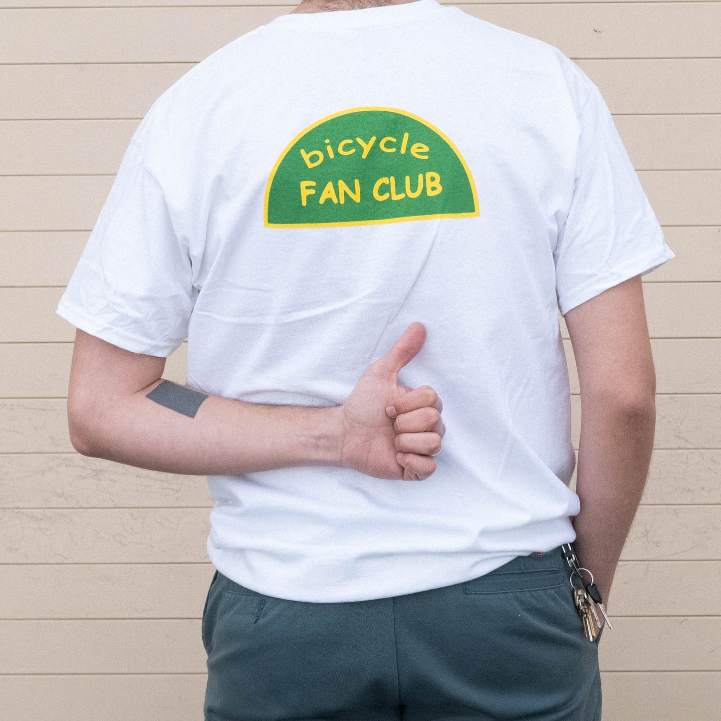 Bicycle Fan Club Shirt - Pocket Short Sleeve - White