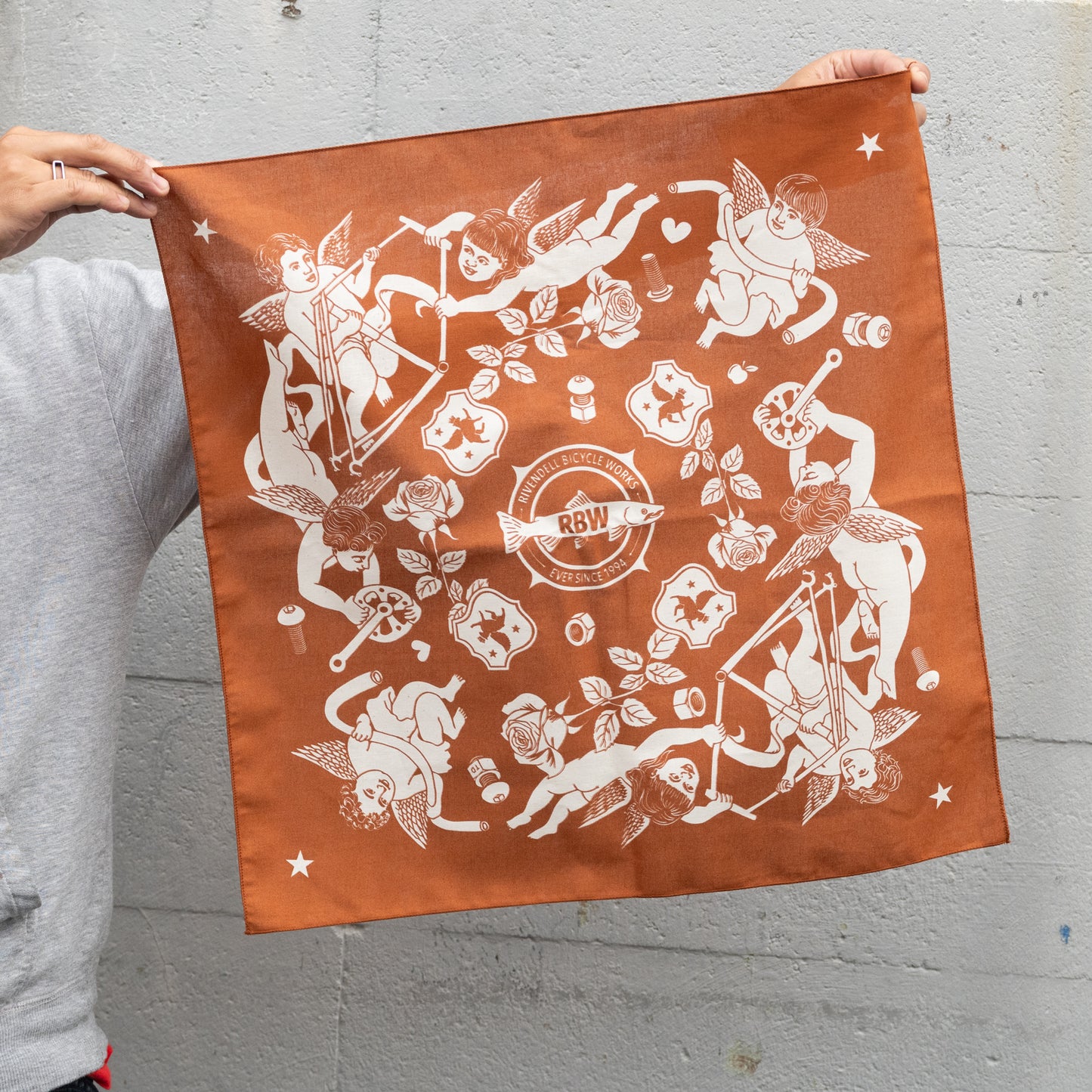 Riv Cherubim Bandana. $8, made in Carolina, USA