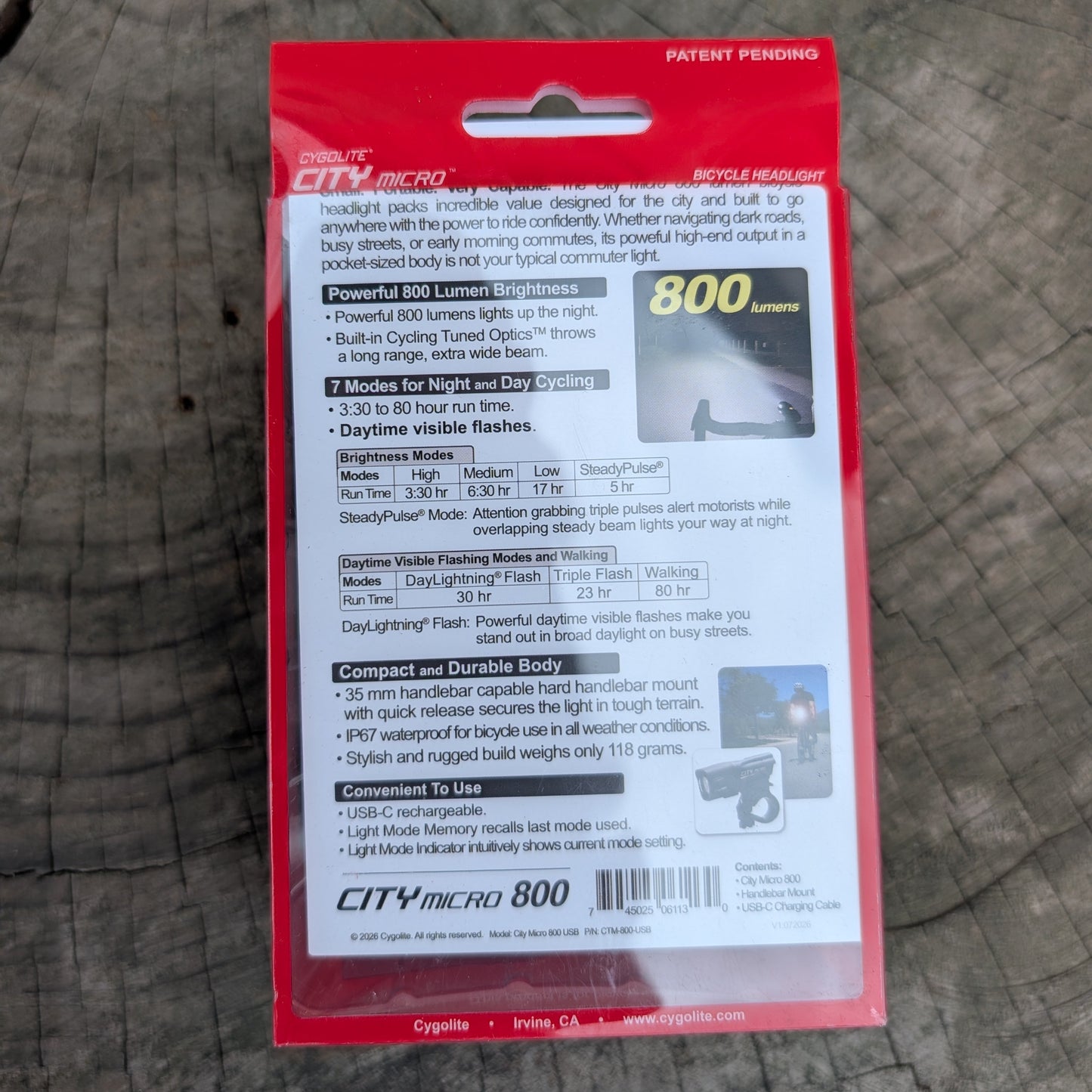 Light - Cygolite City Micro 800 USB