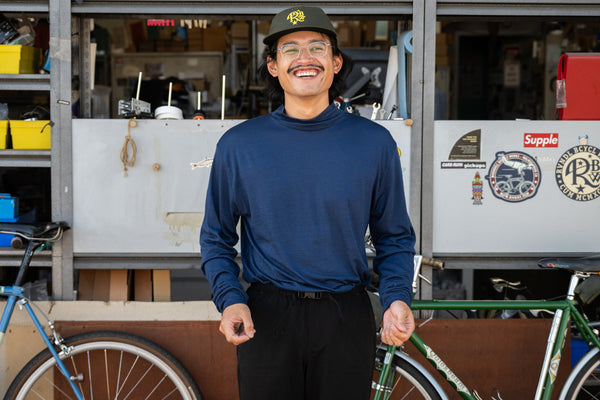 Aussie Wool superlightweight (SLW) SuperNeck (MOCK-t) Long-Sleeve