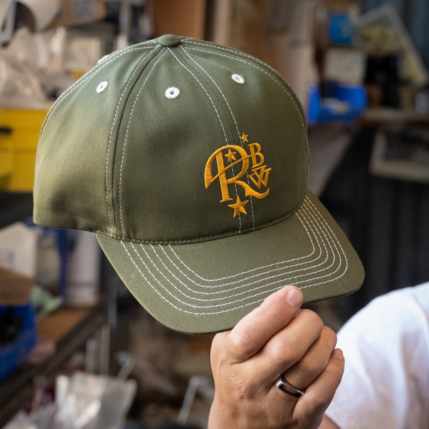 RBW Cap - Green with White and Gold