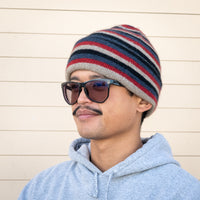 Possum Merino Wool Beanies: Assorted styles and colors.