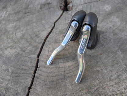Brake Levers - Road - TRP - RRL Silver Alloy levers, Black Hoods