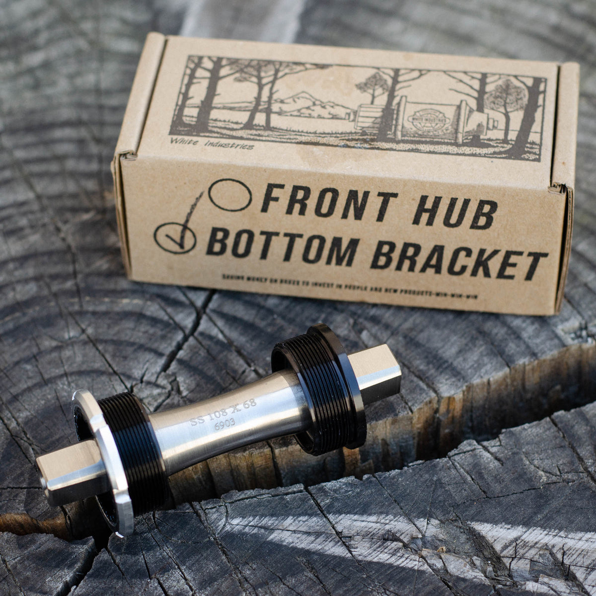 Bottom Bracket - White Industries, square taper, stainless steel 