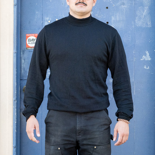 Woolywarm Black Rollneck Sweater