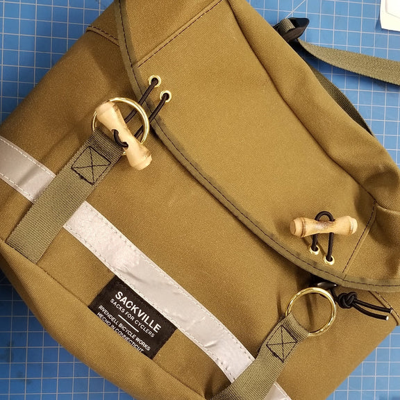 Sacoche De Selle Rivendell Sackville Happisack – Vert – Toile Et Cuir – Neuf