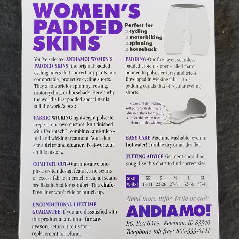 Andiamo riding undies, Black