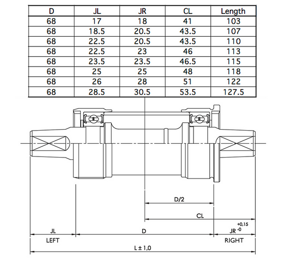 IRD QB55 - Square Taper Bottom Bracket