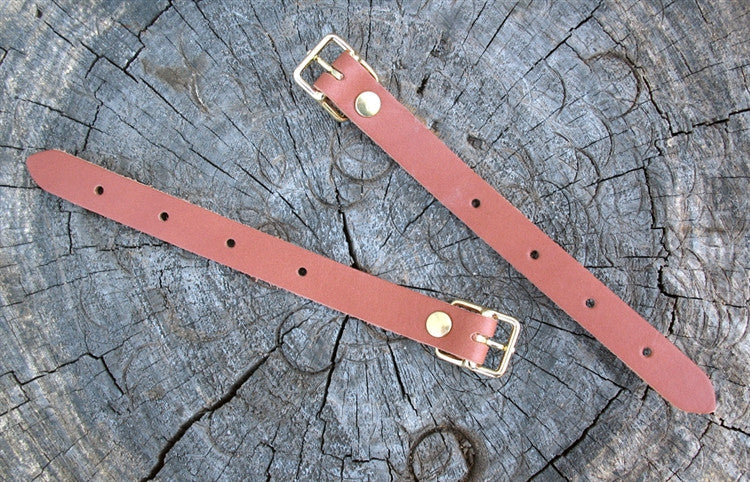 Sackville leather strap, SHORT Buckle 8.5" - each