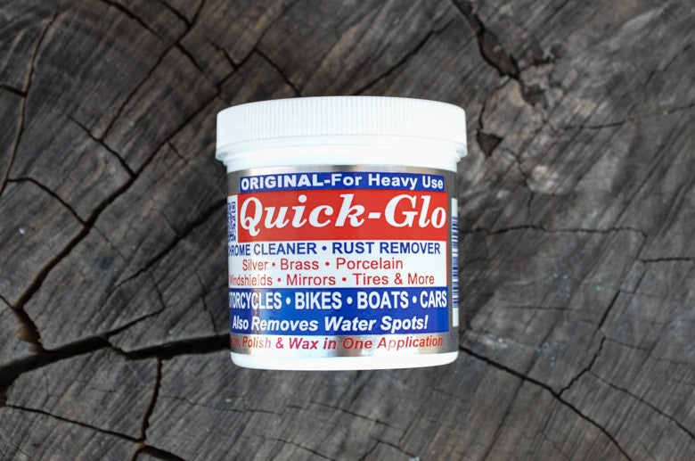 Quick-Glo rust remover/metal polisher for bike parts and pots & pans