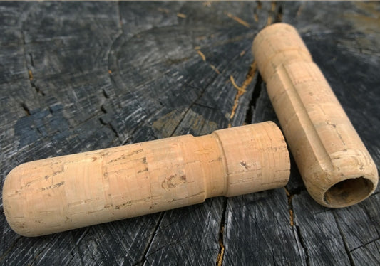 Handlebar Grip - Portuguese Tree Cork - grooved and punched for Barend shifters (Each, not pair)