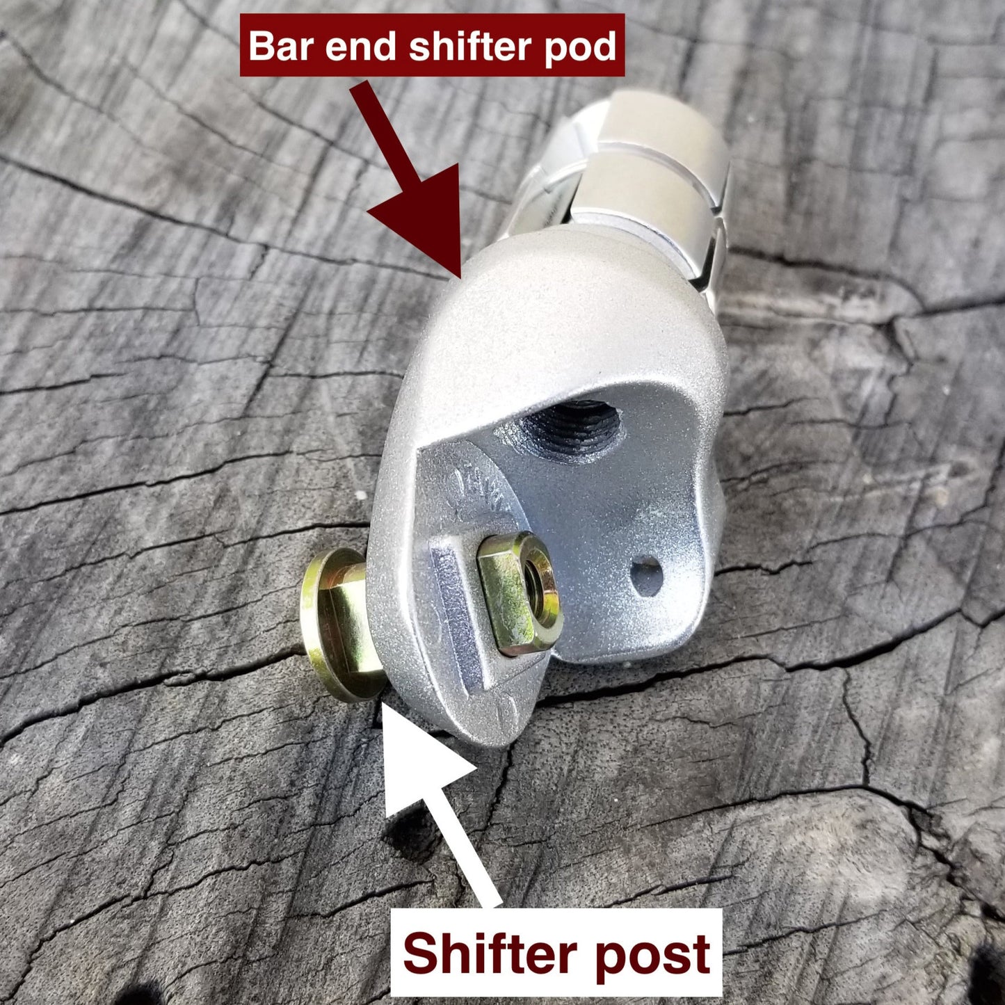 Silver Shifter bar end shifter pod post (each)