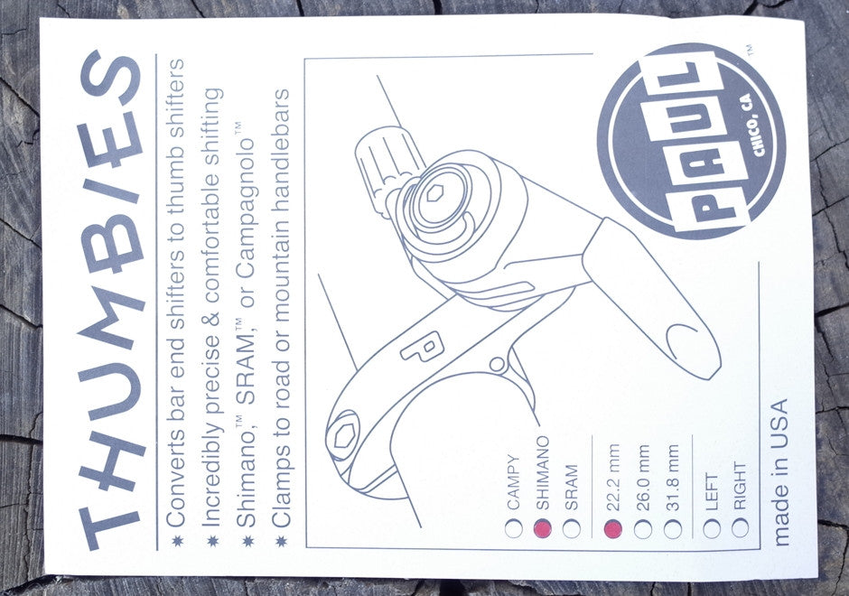 Shifter Mount - Paul Shimano Thumbie