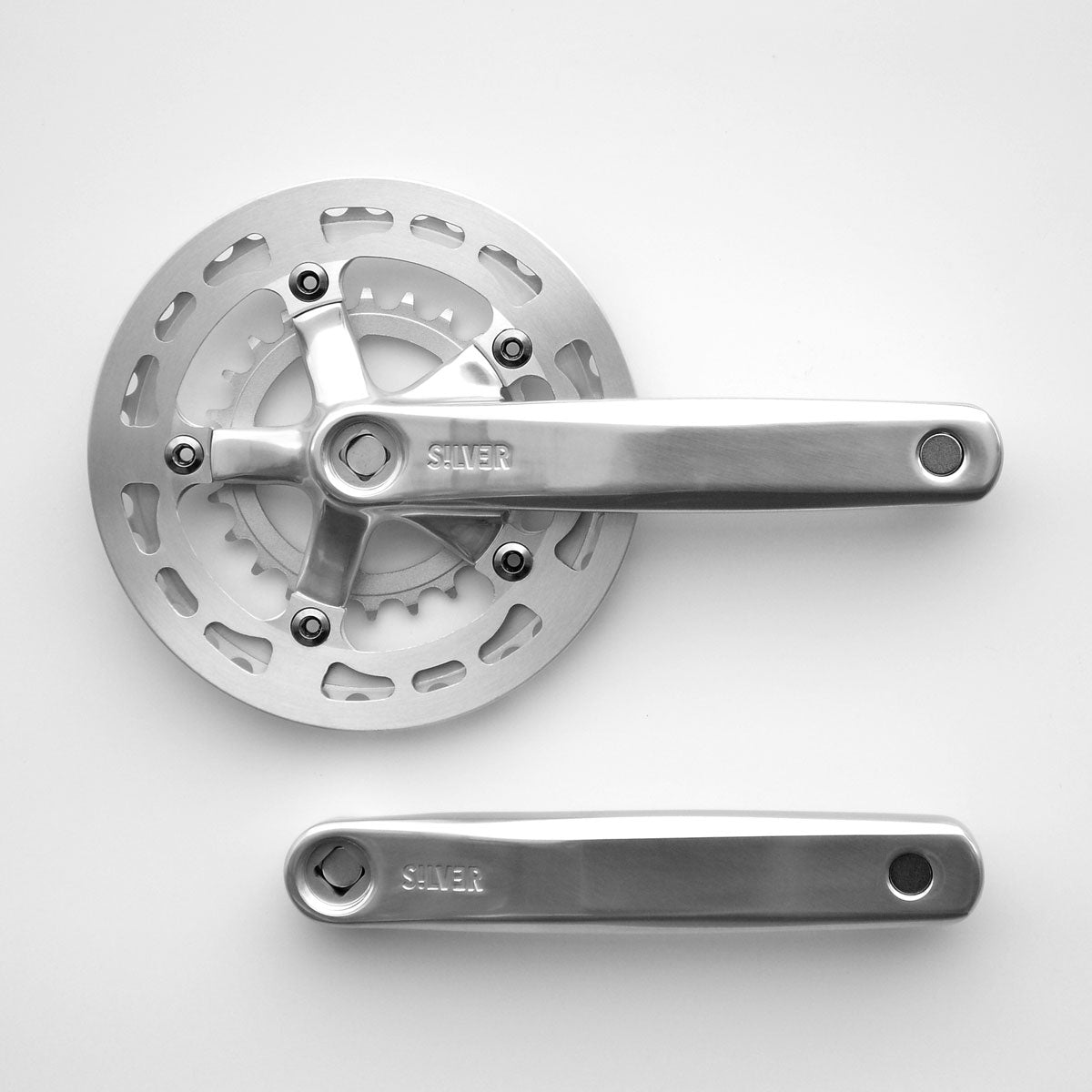 Crank - Silver1 - Wide/low double 38x24 (with guard)