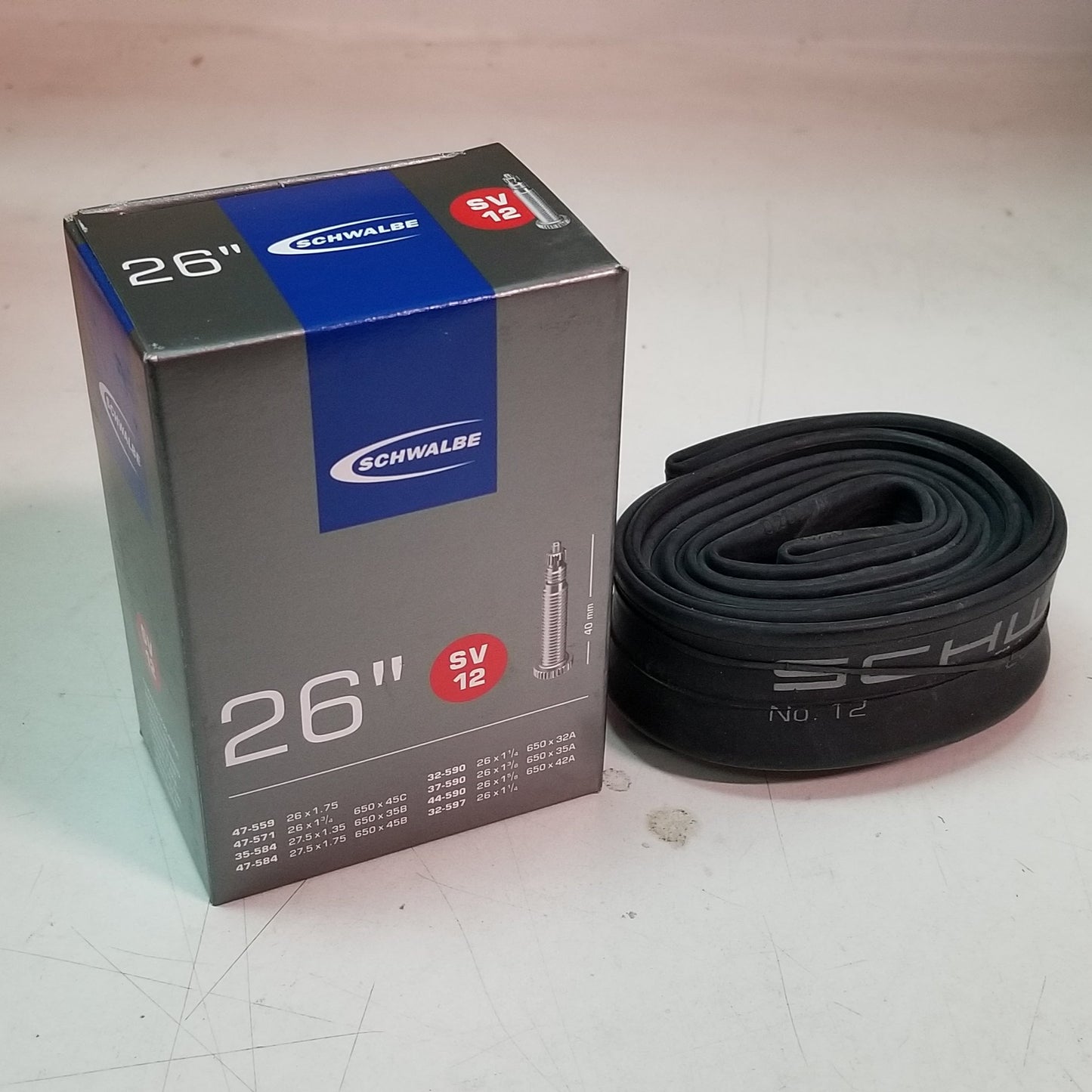 Inner Tube - 26in x 1.25-1.75in / 650B x 32-47mm - Schwalbe SV12