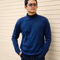 Aussie Wool lightweight SuperNeck (mock-t) Long-Sleeve Tee