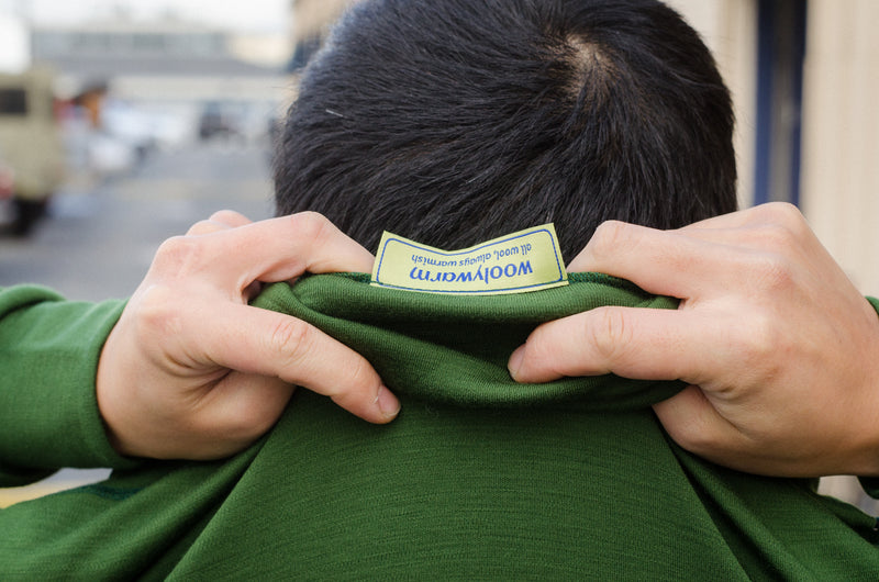 Aussie Wool Long Sleeve 1/4 zip turtleneck