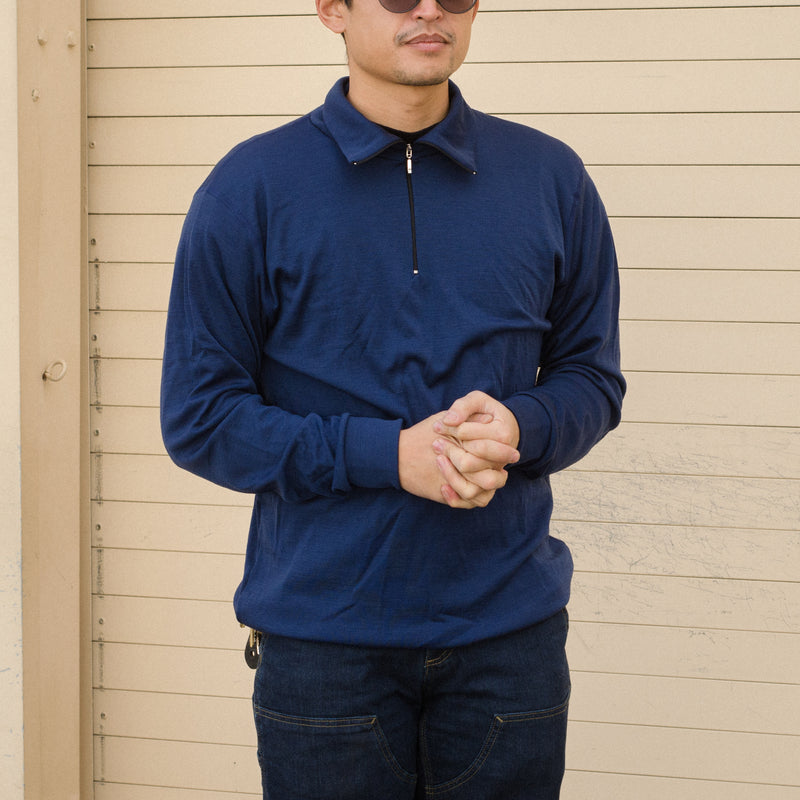 Aussie Wool Long Sleeve 1/4 zip turtleneck