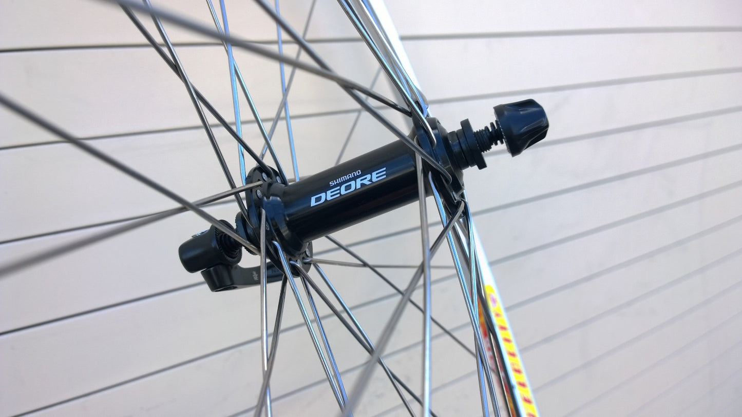 Wheelset - Velocity Dyad / Shimano Deore T610 black hubs, bto